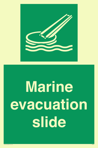 Marine evacuation slide