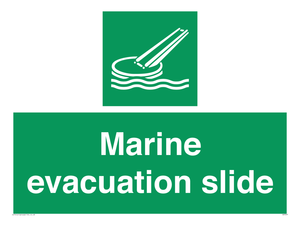 Marine evacuation slide