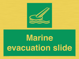 Marine evacuation slide