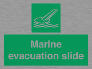 Marine evacuation slide