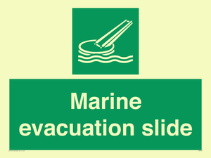 Marine evacuation slide