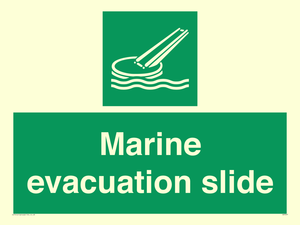 Marine evacuation slide