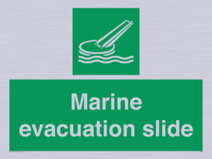 Marine evacuation slide