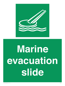 Marine evacuation slide