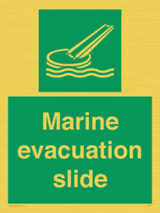 Marine evacuation slide