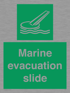 Marine evacuation slide