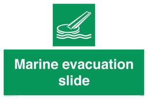 Marine evacuation slide