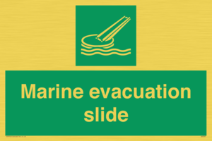 Marine evacuation slide