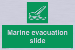 Marine evacuation slide