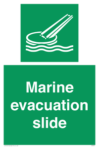 Marine evacuation slide