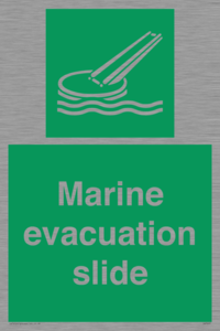 Marine evacuation slide