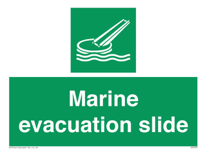 Marine evacuation slide