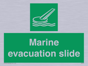 Marine evacuation slide