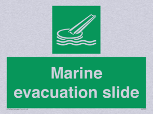 Marine evacuation slide