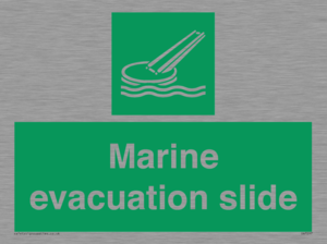 Marine evacuation slide