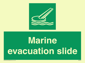 Marine evacuation slide