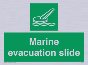 Marine evacuation slide