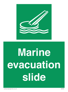 Marine evacuation slide