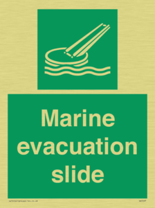 Marine evacuation slide