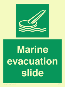 Marine evacuation slide