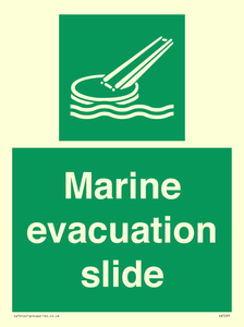 Marine evacuation slide