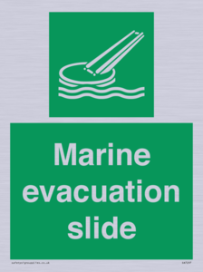 Marine evacuation slide