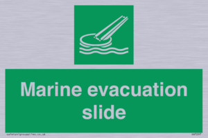 Marine evacuation slide