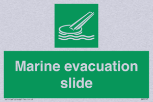 Marine evacuation slide