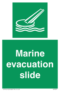 Marine evacuation slide