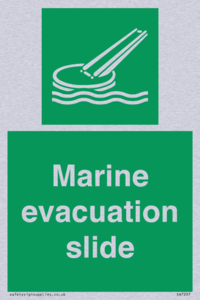 Marine evacuation slide