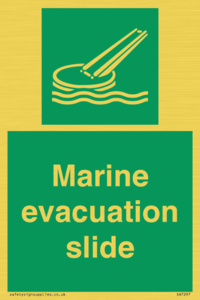 Marine evacuation slide