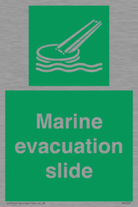 Marine evacuation slide