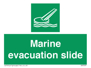 Marine evacuation slide