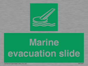 Marine evacuation slide
