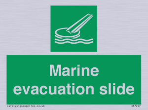 Marine evacuation slide