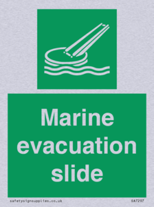 Marine evacuation slide