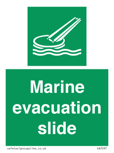 Marine evacuation slide