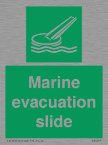 Marine evacuation slide