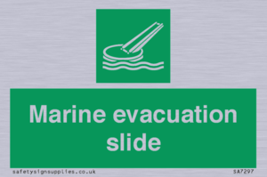 Marine evacuation slide