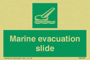 Marine evacuation slide