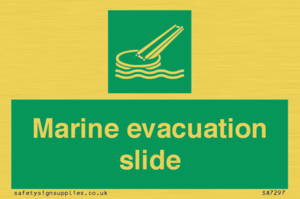 Marine evacuation slide