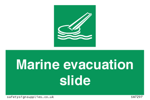 Marine evacuation slide