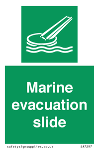 Marine evacuation slide
