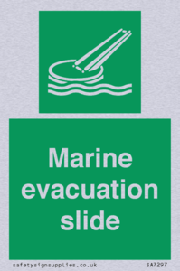 Marine evacuation slide