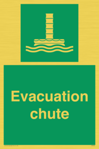 Evacuation chute 