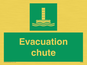 Evacuation chute 