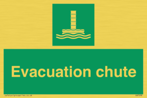 Evacuation chute 