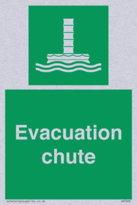 Evacuation chute 