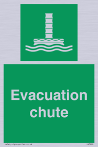 Evacuation chute 