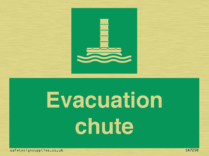Evacuation chute 